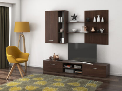 Bibiliotecă living Costin, wenge