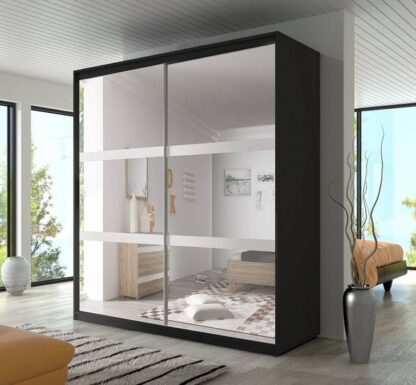 Dressing Ovidiu 10, 203x218x61 cm, negru