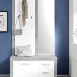 Garderobă Stone Mini, alb + gri - imagine 2