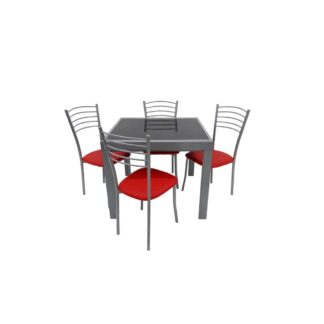 Set masă MB-04N cu 4 scaune S-14 R