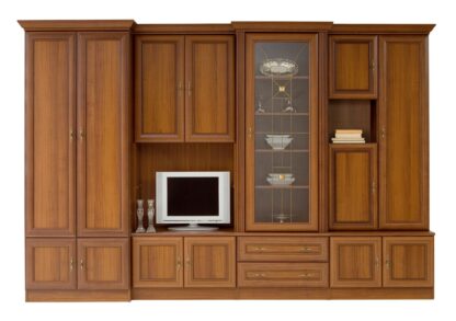 Bibliotecă living Wiki B, nuc închis