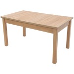 Set masa extensibila 140x180cm cu 4 scaune tapitate, MB-21 Modena1 si S-37 Boss7 S6, sonoma, lemn masiv de fag, stofa - imagine 4