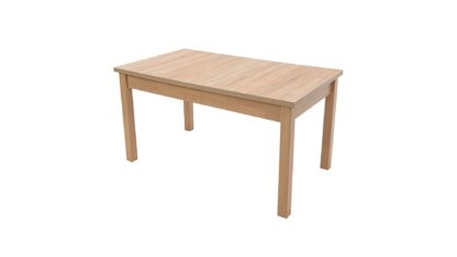 Set masa extensibila 140x180cm cu 6 scaune tapitate, MB-21 Modena1 si S-38 Boss10 S6, sonoma, lemn masiv de fag, stofa - imagine 4