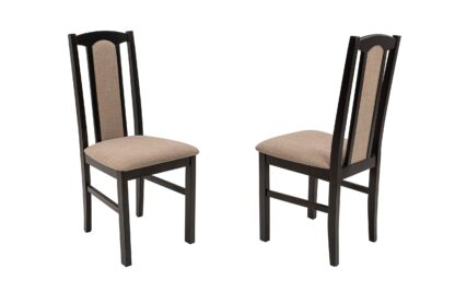 Scaun din lemn masiv de fag tapitat cu stofa S-37 Boss7 W15, wenge - imagine 6