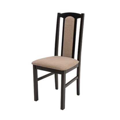 Scaun din lemn masiv de fag tapitat cu stofa S-37 Boss7 W15, wenge