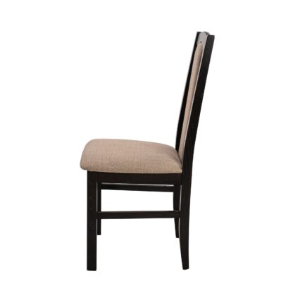 Scaun din lemn masiv de fag tapitat cu stofa S-37 Boss7 W15, wenge - imagine 2