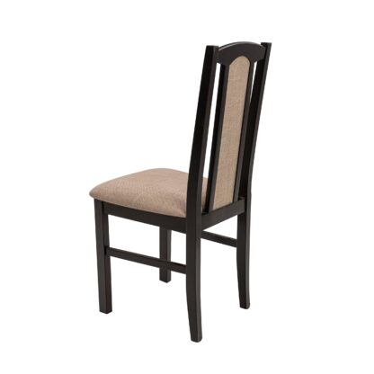 Scaun din lemn masiv de fag tapitat cu stofa S-37 Boss7 W15, wenge - imagine 3