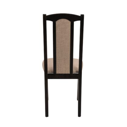Scaun din lemn masiv de fag tapitat cu stofa S-37 Boss7 W15, wenge - imagine 5