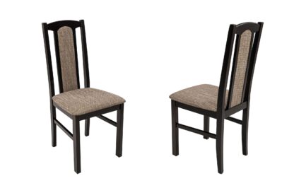 Scaun din lemn masiv de fag tapitat cu stofa S-37 Boss7 W2, wenge - imagine 2