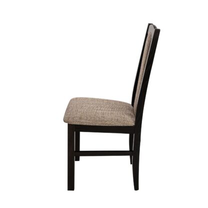 Scaun din lemn masiv de fag tapitat cu stofa S-37 Boss7 W2, wenge - imagine 4