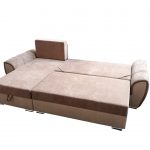 Coltar coltar Tesa Aston, stanga, Culoare Bej/Maro, 260 x 158 cm - imagine 3