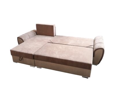 Coltar coltar Tesa Aston, stanga, Culoare Bej/Maro, 260 x 158 cm - imagine 3