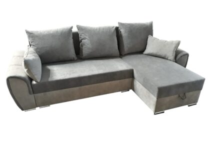 Coltar Tesa Aston, dreapta, Culoare Gri/Gri deschis, 260 x 158 cm