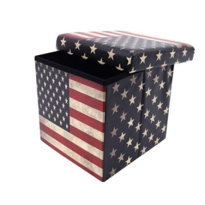 Taburet USA, 38 x 38 x 38 cm - imagine 3