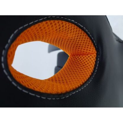 Scaun birou S-109, portocaliu + negru - imagine 3