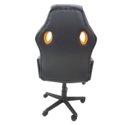 Scaun birou S-109, portocaliu + negru - imagine 2