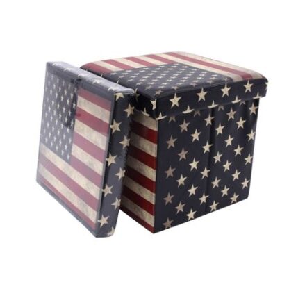 Taburet USA, 38 x 38 x 38 cm - imagine 2