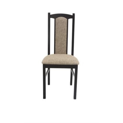 Scaun din lemn masiv de fag tapitat cu stofa S-37 Boss7 W27A, wenge
