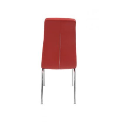 Scaun bucătărie S-02 roșu - imagine 3