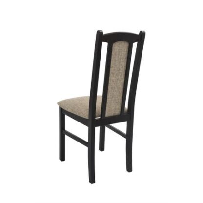 Scaun din lemn masiv de fag tapitat cu stofa S-37 Boss7 W27A, wenge - imagine 3