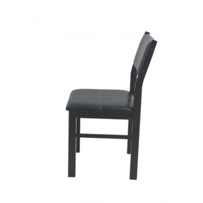 Scaun bucatarie S-25 lemn negru - imagine 3