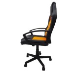 Scaun birou S-109, portocaliu + negru - imagine 7