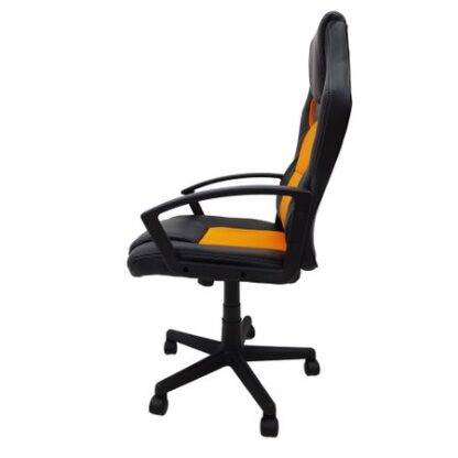 Scaun birou S-109, portocaliu + negru - imagine 7