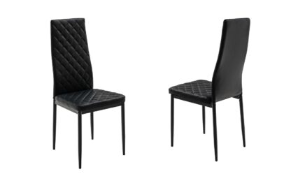 Set masă cu 6 scaune, MBS-21 Negru - imagine 10