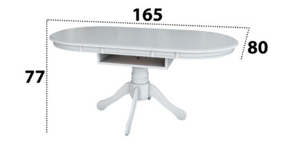 Masă living ovală extensibilă, MB-59 A - imagine 5