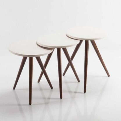 Set 3 mese de cafea 500, culoare Bej