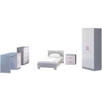 Set mobila Didi, 6 piese, Roz - imagine 2