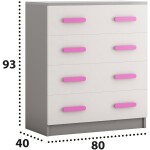 Set mobila Didi, 6 piese, Roz - imagine 8