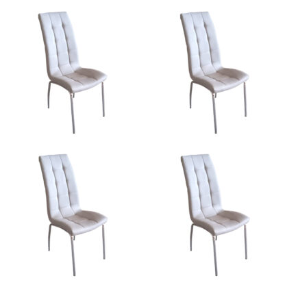 Set 4 scaune bucătărie S-02, culoare gri