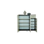 Pantofar AYCA 99, Alb/Stejar - imagine 2