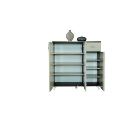 Pantofar AYCA 99, Alb/Stejar - imagine 2