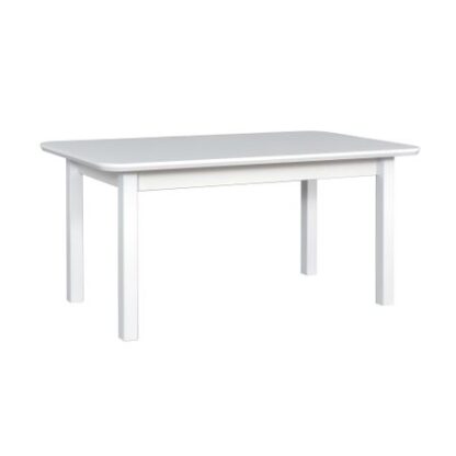 Masă bucătărie extensibilă, MB-13 VENUS 5S Bialy, alb, 200/160 x 90 x 78 cm, lemn masiv de fag/pal
