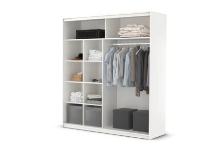 Dressing Ovidiu 20, 203x218x61 cm, alb - imagine 3