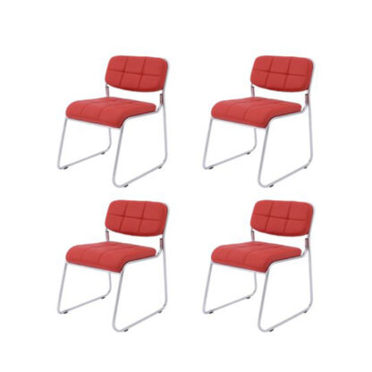 Set 4 scaune bucatarie , S-13, culoare Rosu