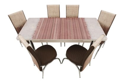 Set masa cu 6 scaune, Ros Rustic - imagine 3
