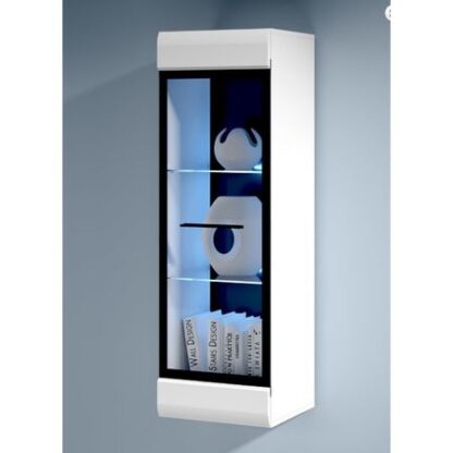 Vitrina Fever, culoare Alba, LED