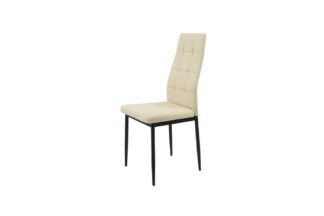 Scaun bucătărie S-119 crem piele ecologica
