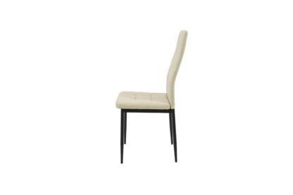Scaun bucătărie S-119 crem piele ecologica - imagine 2