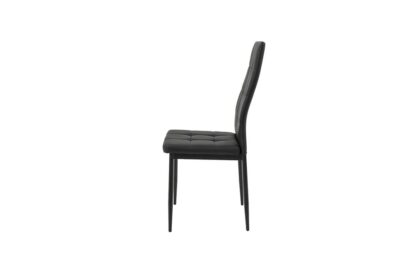 Scaun bucătărie S-119 negru piele ecologica - imagine 2