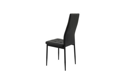 Scaun bucătărie S-119 negru piele ecologica - imagine 3
