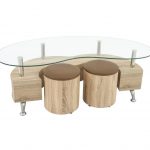 Masa cafea cu 2 tabureti, MC-10 Sonoma, 130 x 60 x 45 cm - imagine 3