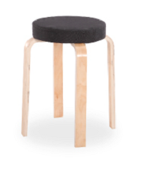 TABURET NEGRU 3N
