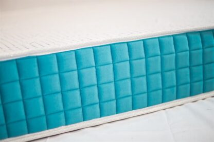 Saltea ortopedica Memory Foam, 140x190x23 cm, spuma poliuretanica cu memorie, fir cu ioni de argint , ferma - imagine 4
