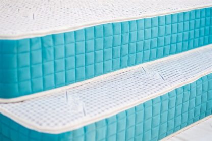 Saltea ortopedica Memory Foam, 140x190x23 cm, spuma poliuretanica cu memorie, fir cu ioni de argint , ferma - imagine 2