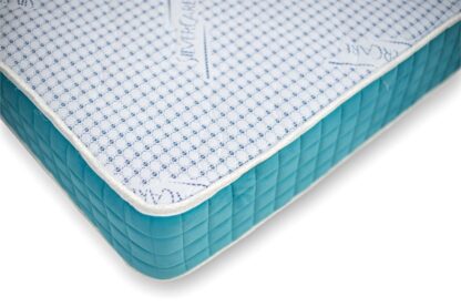 Saltea ortopedica Memory Foam, 140x190x23 cm, spuma poliuretanica cu memorie, fir cu ioni de argint , ferma - imagine 5