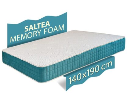 Saltea ortopedica Memory Foam, 140x190x23 cm, spuma poliuretanica cu memorie, fir cu ioni de argint , ferma